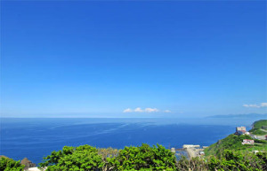 竜飛岬から津軽海峡方面